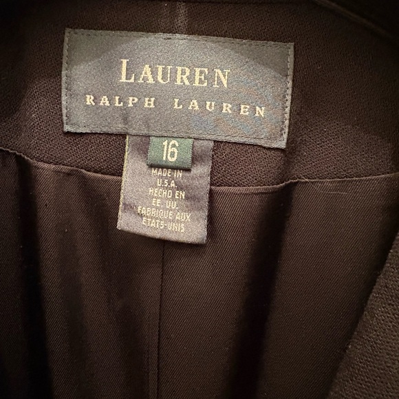 Ralph Lauren Double Breasted Blazer with Crest NWT Size 16 Retail $698 - Picture 3 of 8